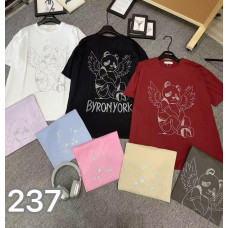 0237# мікс квітів жіноча футболка (95% бавовна, 12 од., розміри оверсайз) видача наступного дня