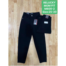 0800-2# чорні жіночі джинси мом (6 од., розміри норма: 25-30) видача наступного дня