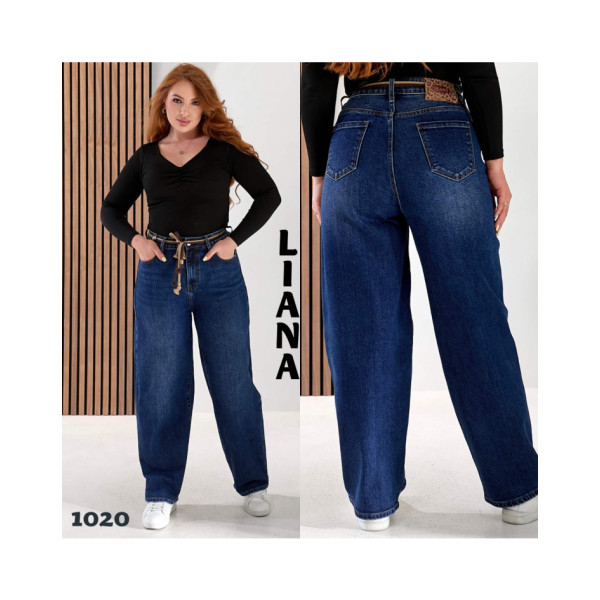 1020 сині жіночі джинси баггі (стрейч-коттон, 6 од. розміри норма: 28. 29. 30. 31. 32. 33) видача наступного дня