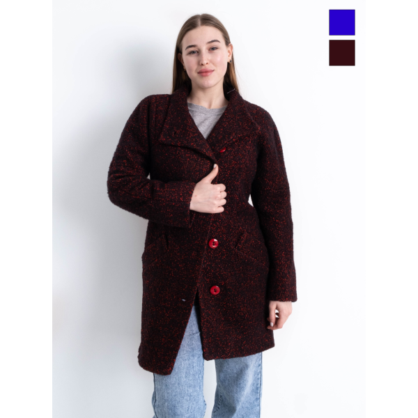 90086-99 два кольори жіноче драпове пальто (3 од. розміри норма: 42. 42. 42)