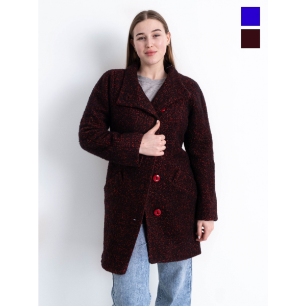 90086-99 два кольори жіноче драпове пальто (3 од. розміри норма: 42. 42. 42)