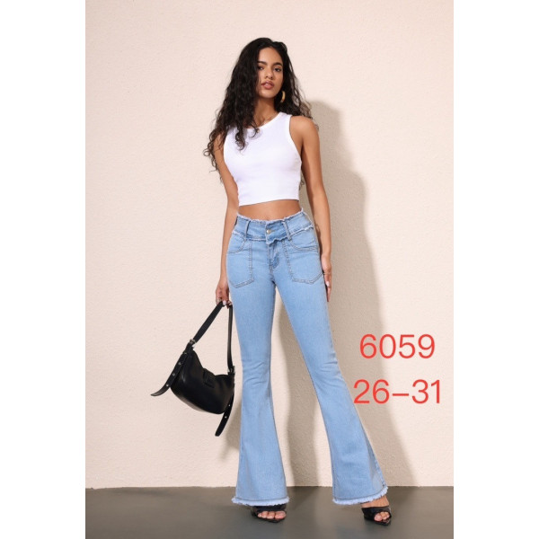 6059# синие женские стрейчевые джинсы New Jeans (6 ед, размеры норма: 26-31) выдача на следующий день