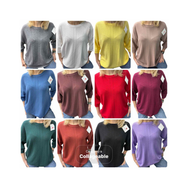 25243* мікс кольорів жіночий светр (кашемір, 6 од., розміри батал: 50-58) видача наступного дня