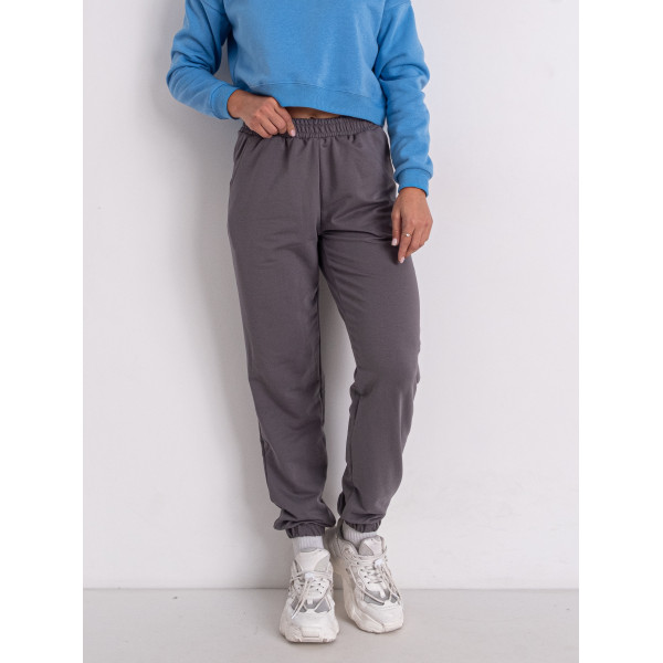 1305-6 сірі жіночі спортивні штани (4 од. розміри норма: S. M. L. XL)