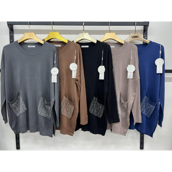 712703* мікс квітів жіночий кашеміровий светр (10 од., розміри батал: 56-58 універсальний) видача наступного дня