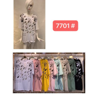 7701# мікс квітів жіноча футболка (12 од., розміри батал: 56-58) видача наступного дня