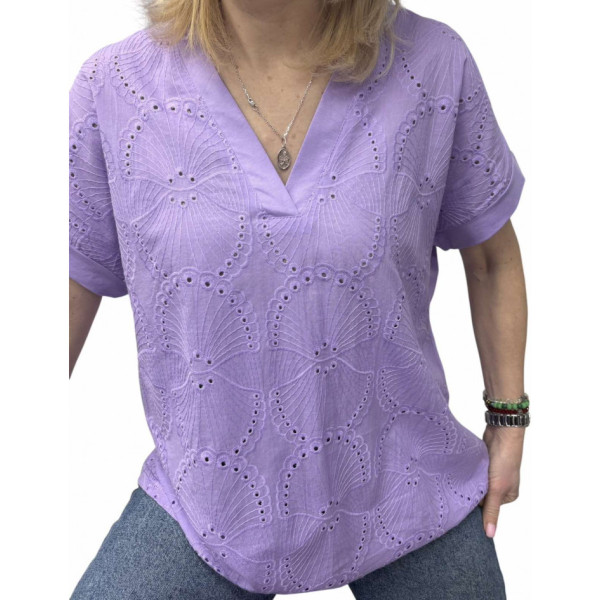 26004# вибір кольору жіноча футболка (прошва+коттон, 4 од., розміри напівбатал: 48-54) видача наступного дня