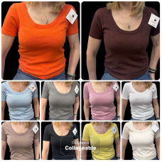 26114# мікс квітів жіноча базова футболка (кашемір, 6 од., розміри норма: 42-46) видача наступного дня