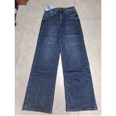 0529-1 # сині жіночі джинси палаццо (стрейч, 6 од., розміри батал: 30-36) видача наступного дня
