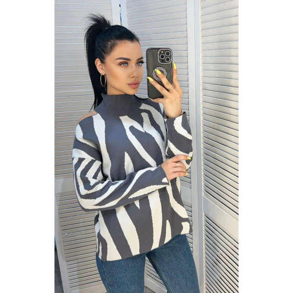 0731* мікс кольорів жіночий светр (6 од., розміри норма-напівбатал: M-XL) видача наступного дня