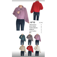 0016# выбор цвета женский свитер с альпаки (1 ед, размеры норма: XL-2XL универсальный) выдача на следующий день