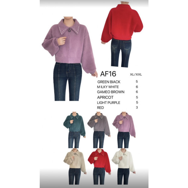 0016# вибір кольору жіночий светр з альпаки (1 од., розміри норма: XL-2XL універсальний) видача наступного дня