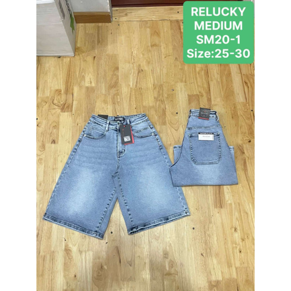 0020# голубые женские джинсовые шорты (Relucky, 6 ед, размеры норма: 25-30) выдача на следующий день Relucky