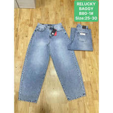 0080# сірі жіночі джинси (Relucky, бавовна, 6 од., розміри норма: 25-30) видача наступного дня Relucky