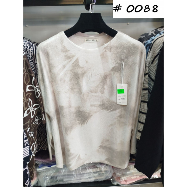 0088# микс цветов женский свитер (Kiss me, 10 ед, размеры полубатал: XL-3XL универсальный) выдача на следующий день Kiss me