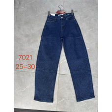 Жіночі джинси з камінчиками New Jeans сині (1164968)