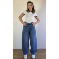 0635-4 / сині жіночі джинси баггі (RELUCKY, стрейчові, 4 од. розміри батал: 31. 31. 31. 32) Relucky