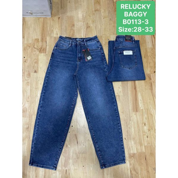 0113 # синие женские джинсы (Relucky, стрейч, 6 ед, размеры полубатал: 28-33) выдача на следующий день Relucky