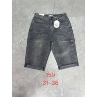 0159# серые женские джинсовые шорты (New Jeans, стрейч, 6 ед, размеры батал: 31-38) выдача на следующий день New Jeans