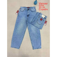 0289# блакитні жіночі джинси vanver (стрейч котон, 6 од., розміри батал: 30-36) видача наступного дня Vanver