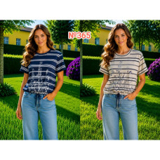 0365 # выбор цвета женская футболка (трикотаж, 4 ед, размеры батал: 2XL-5XL) выдача на следующий день Футболка