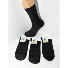 87289 темно-серые мужские носки (удлиненные, хлопок, 12 ед. размеры норма: 41-44) Носки