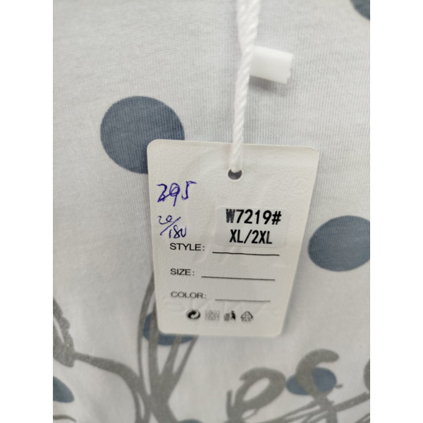 7219# микс цветов женская футболка (хлопок, 20 ед, размеры батал: 3XL/4XL универсальный) выдача на следующий день Kiss me