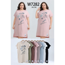 7282# микс цветов женская туника (Kiss me, 10 ед, размеры батал: 2XL-3XL) выдача на следующий день Kiss me