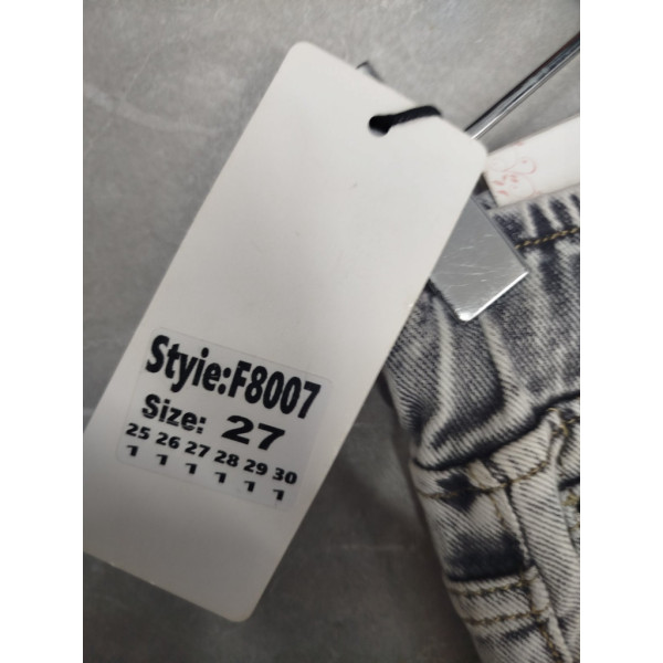 8007# серые женские джинсы (стрейч-коттон, 6 ед, размеры норма: 25-30) выдача на следующий день Джинсы