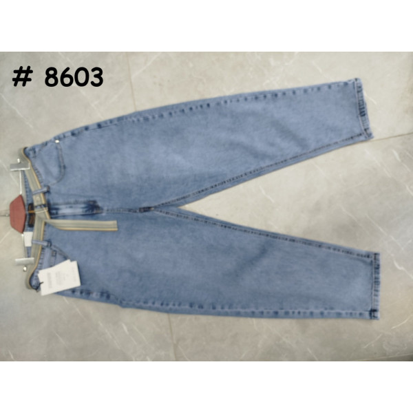 8603# голубые мужские джинсы (стрейч-коттон, 8 ед, размеры норма: 29-36) выдача на следующий день Джинсы