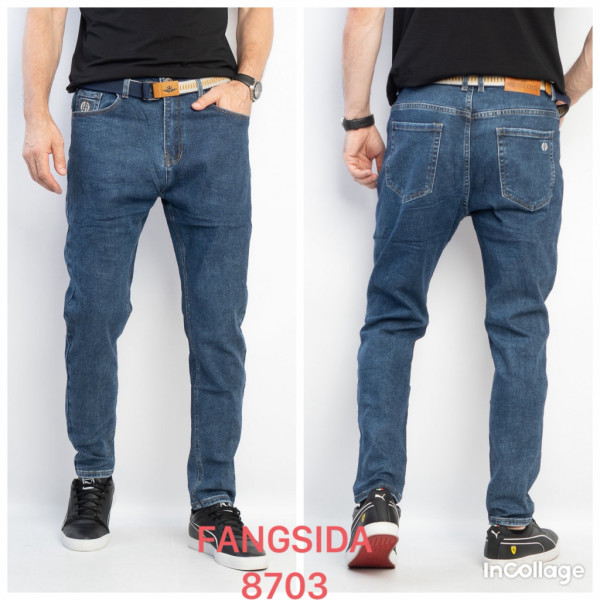 8703# сині чоловічі джинси (8 од., розміри норма: 30-38) видача наступного дня Джинси