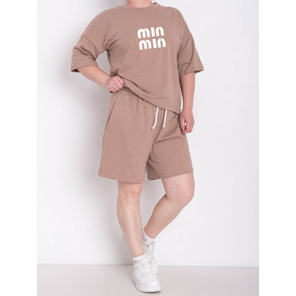 Жіночий костюм двійка 5'TH AVENUE бежевий (1163407)