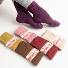 0708 микс расцветок женские термо носки (на меху, 12 ед. один универсальный размер: 36-41) Sdiya