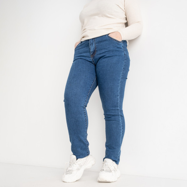 3178-3 / сині жіночі джинси (FOREST STYLE, стрейчові, 3 од. розміри батал: 32. 32. 32) Джинси