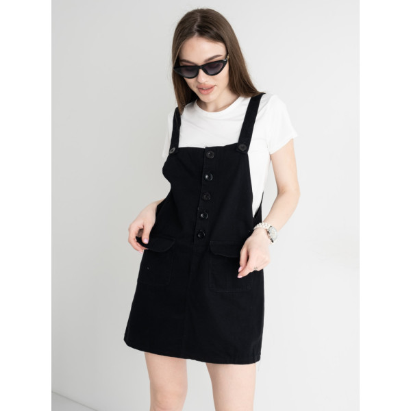 0899-1 XINYUE ЧОРНИЙ комплект із сарафану та футболки (3 од.розміри: M.L.XL) Xinyue