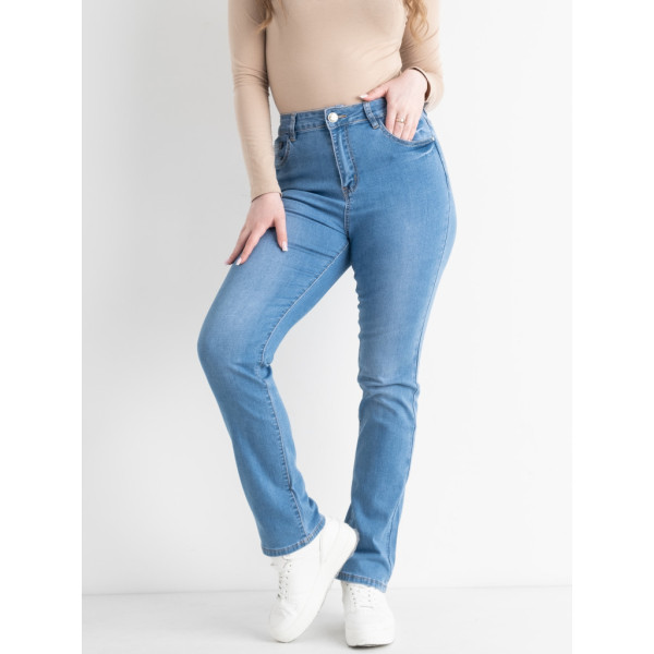 9475-6 / блакитні жіночі джинси (LDM, стрейчові, 6 од. розміри батал: 31. 31. 32. 33. 34. 36) Джинси