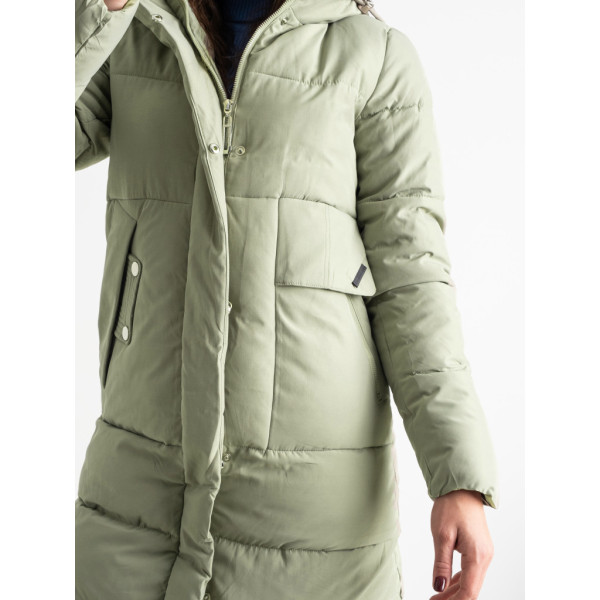 3701-724 зеленая женская куртка (синепон, 4 ед. размеры полубатал: L. XL. 2XL, 3XL) Furui