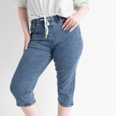 1911-8A / голубые женские джинсовые шорты (ЛАСТОЧКА, стрейчевые, 6 ед. размеры полубатал: XL. 2XL. 3XL. 4XL. 5XL. 6XL) Шорты