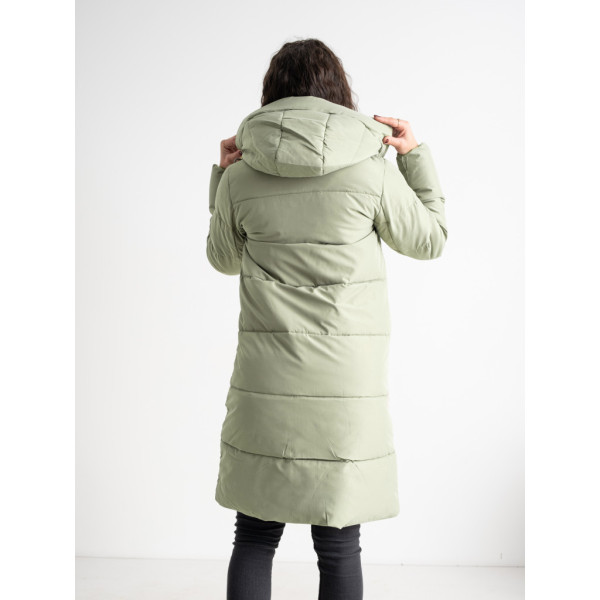 3701-724 зеленая женская куртка (синепон, 4 ед. размеры полубатал: L. XL. 2XL, 3XL) Furui