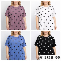 1318-99# выбор цвета женская футболка (10 ед, размеры батал: 58-62) выдача на следующий день Футболка