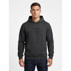 4648-66 серый мужской батник (турецкий пенье, с капюшоном, карман, 5 ед. размеры норма: 46, 48, 50, 52, 54) Батник