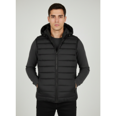 88954-1 чорна чоловіча жилетка (сентипон, кишеня на змійці, 5 од. розміри норма: L. XL. 2XL. 3XL. 4XL) Жилетка