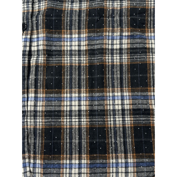 7760-14 черно-бежевая женская рубашка (JJF. с камнями и капюшоном, 4 ед, размеры норма: XL, 2XL, 3XL, 4XL) JJF