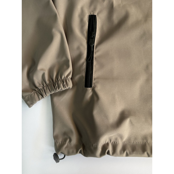 0299-3 бежевая женская ветровка (5'TH AVENUE, плащовка, копюшон, с карманами, 3 ед. размеры полубатал: 48. 50. 52) 5`th Avenue