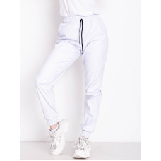 0311-10 БІЛІ джоггери жіночі з екошкіри (3 од.розміри: 42.44.46) демісезон