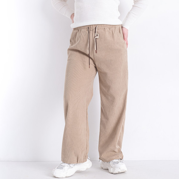 9662-3 бежевые женские спортивные штаны (KENALIN, 4 ед. размеры батал: 3XL-4XL. 4XL-5XL. 5XL-6XL. 6XL-7XL)