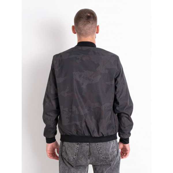 0081-1 чорна чоловіча куртка-бомбер (6 од. розміри норма: 48. 50. 52. 54. 56. 58)