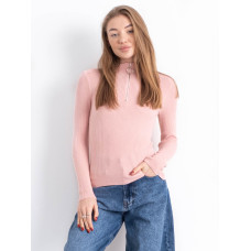1193-4 пудрова жіноча кофта Minimal (рубчик, 2 од. універсальний розмір норми: 42-46)