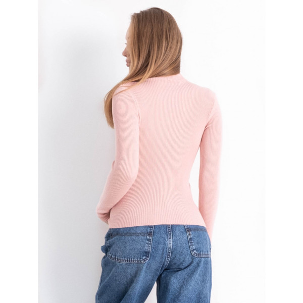 1193-4 пудрова жіноча кофта Minimal (рубчик, 2 од. універсальний розмір норми: 42-46)