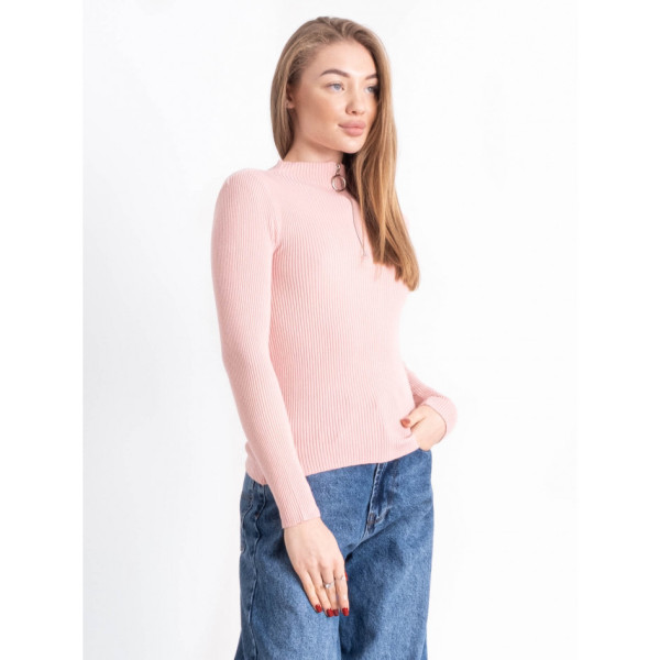 1193-4 пудрова жіноча кофта Minimal (рубчик, 2 од. універсальний розмір норми: 42-46)